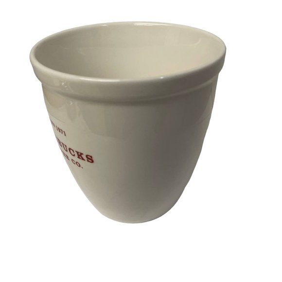 STARBUCKS Est 1971 Holiday Mug Cup 2007 Christmas Red White Ceramic 18oz - Picture 5 of 9